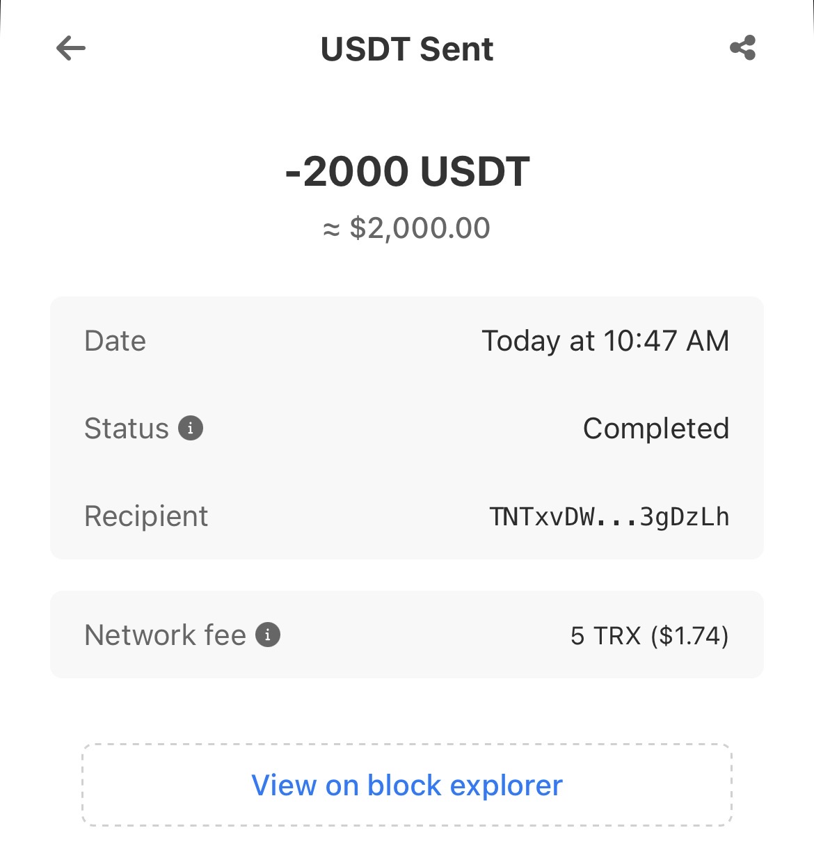 Prueba de Transacción 6